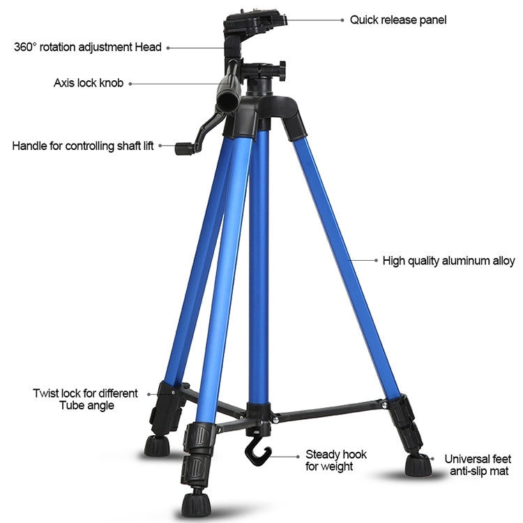 Portable Phone Live Selfie 3366 Tripod Stand DV SLR Camera Self-timer Full Light Bracket(Silver) - Tripods by PMC TechLife | Online Shopping South Africa | PMC TechLife | Buy Now Pay Later Mobicred