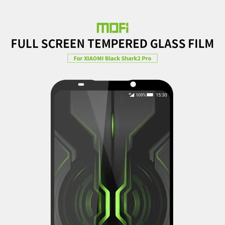 MOFI 9H 2.5D Full Screen Tempered Glass Film for Xiaomi Black shark2 Pro(Black) -  by MOFI | Online Shopping South Africa | PMC Jewellery