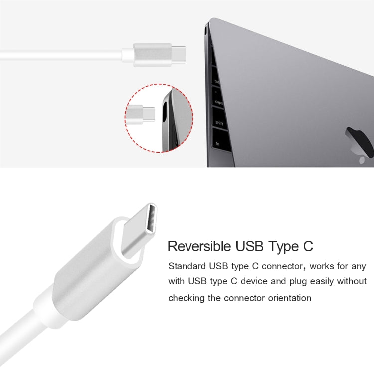 USB Type C to VGA 3-in-1 Hub Adapter supports USB Type C tablets and laptops for Macbook Pro / Google ChromeBook(Gold) - Cable & Adapters by PMC Jewellery | Online Shopping South Africa | PMC Jewellery | Buy Now Pay Later Mobicred