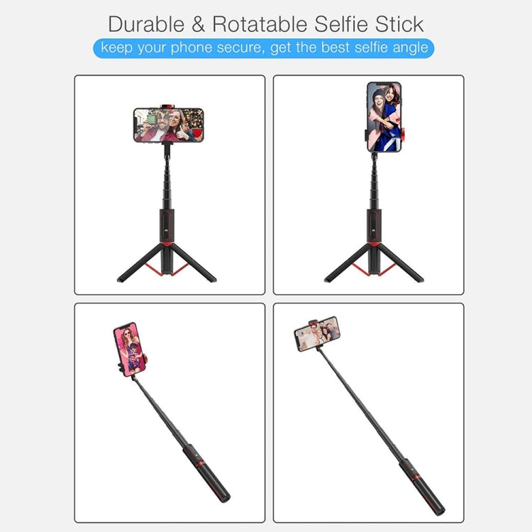 M18 Portable Selfie Stick Remote Control Mobile Phone Holder(Black Tarnish) - Selfie Sticks by PMC Jewellery | Online Shopping South Africa | PMC Jewellery | Buy Now Pay Later Mobicred