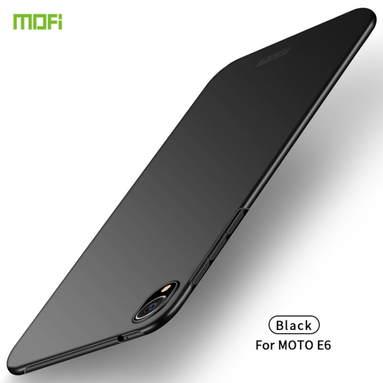 MOFI Frosted PC Ultra-thin Hard Case for Motorola Moto E6(Black) - Motorola Cases by MOFI | Online Shopping South Africa | PMC Jewellery