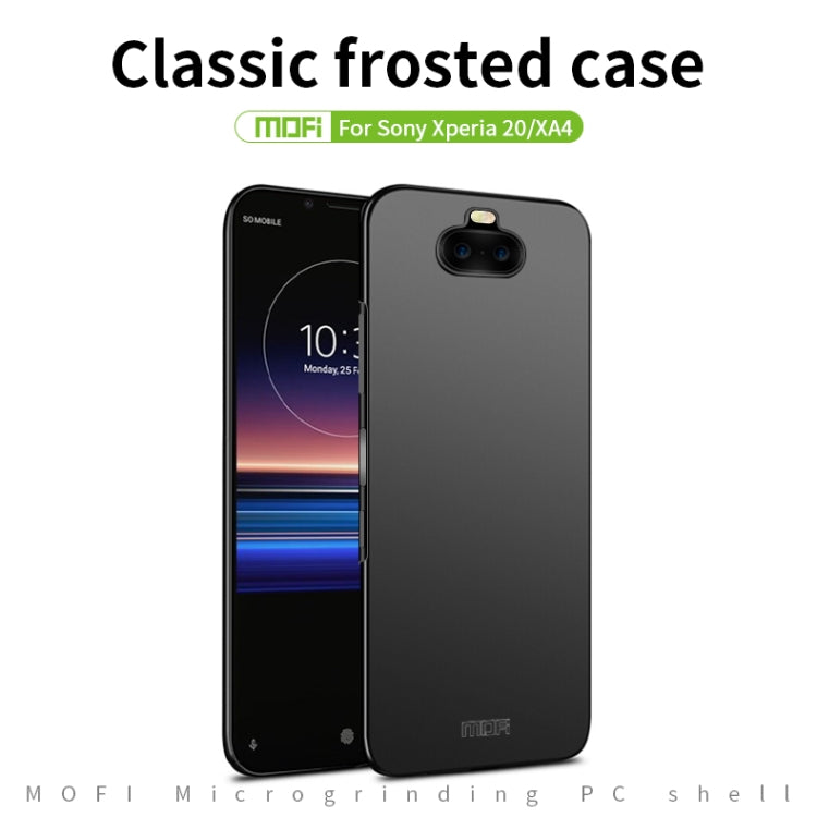 MOFI Frosted PC Ultra-thin Hard Case for Sony Xperia 20 / Xperia XA4(Black) - Sony Cases by MOFI | Online Shopping South Africa | PMC Jewellery