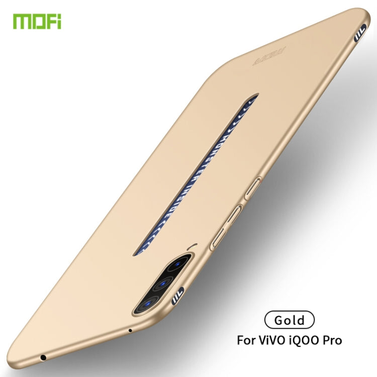 For ViVO iQOO Pro MOFI Frosted PC Ultra-thin Hard Case(Gold) - vivo Cases by MOFI | Online Shopping South Africa | PMC Jewellery