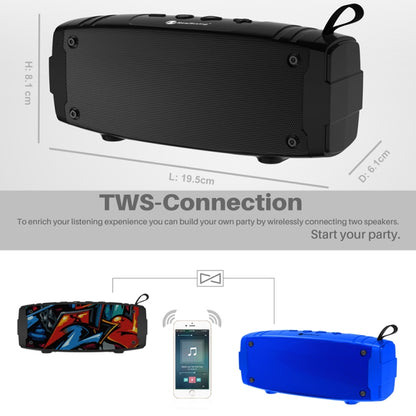 NewRixing NR-3020 Outdoor TWS Wireless Bluetooth Stereo Waterproof Dustproof Shockproof Speaker(Blue) - Desktop Speaker by NewRixing | Online Shopping South Africa | PMC Jewellery | Buy Now Pay Later Mobicred