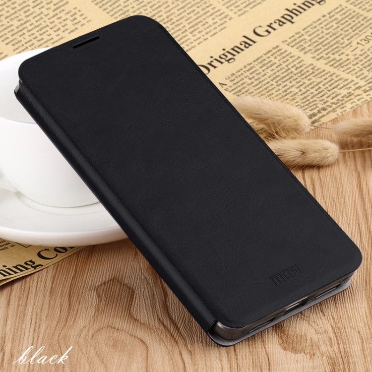 For Xiaomi RedMi Note8 Pro MOFI Rui Series Classical Leather Flip Leather Case With Bracket Embedded Steel Plate All-inclusive(Black) - Xiaomi Cases by MOFI | Online Shopping South Africa | PMC Jewellery