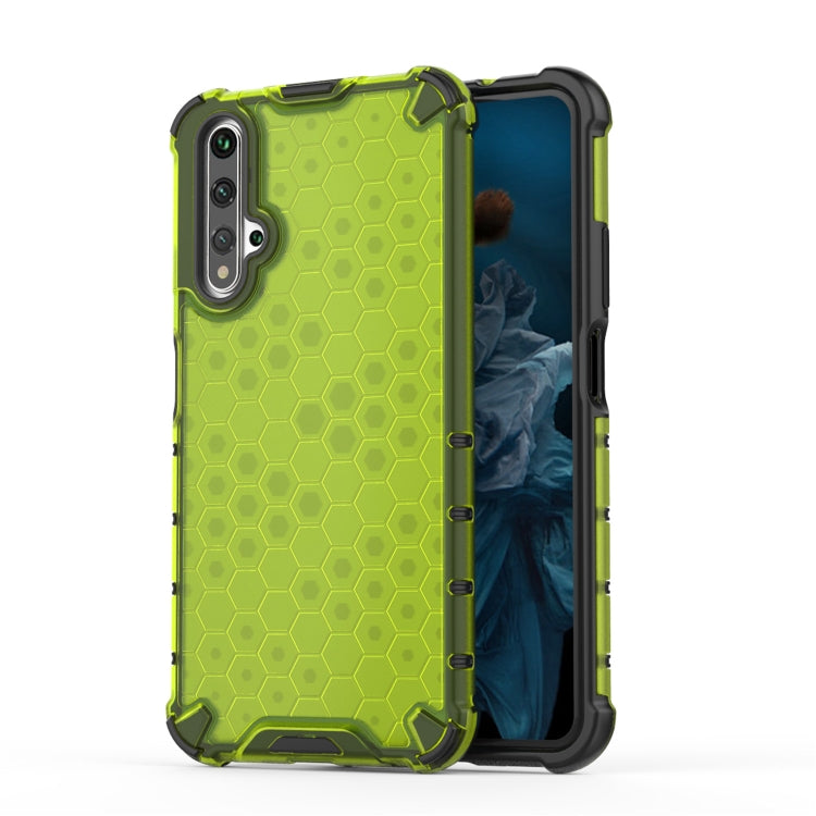 For Huawei Nova 5T Shockproof Honeycomb PC + TPU Case(Green) - Huawei Cases by PMC TechLife | Online Shopping South Africa | PMC TechLife | Buy Now Pay Later Mobicred