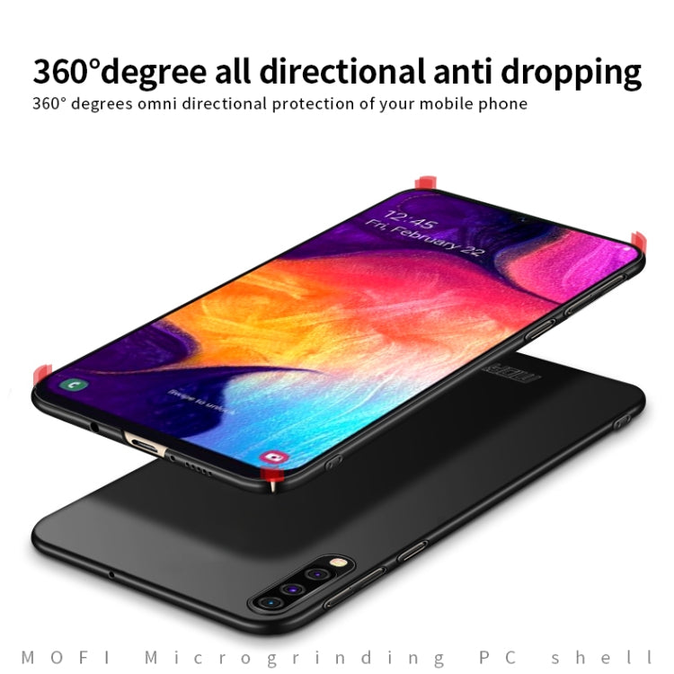 For Galaxy A50 MOFI Frosted PC Ultra-thin Hard Case(Black) - Galaxy Phone Cases by MOFI | Online Shopping South Africa | PMC TechLife