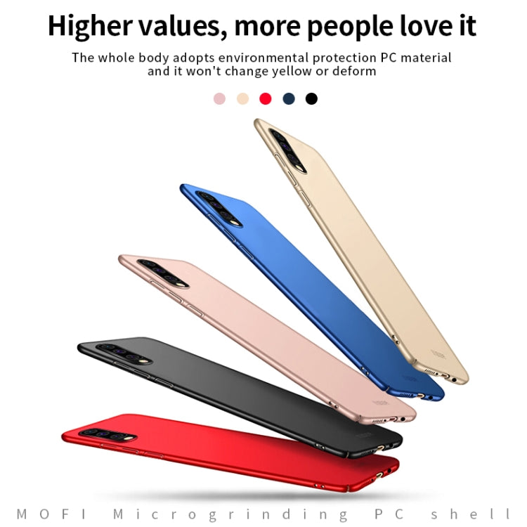 For Galaxy A50 MOFI Frosted PC Ultra-thin Hard Case(Gold) - Galaxy Phone Cases by MOFI | Online Shopping South Africa | PMC TechLife