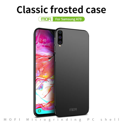 For Galaxy A70 MOFI Frosted PC Ultra-thin Hard Case(Blue) - Galaxy Phone Cases by MOFI | Online Shopping South Africa | PMC Jewellery
