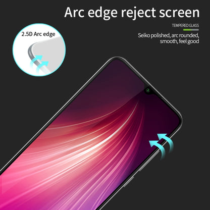 For Xiaomi RedMi Note8 MOFI 9H 2.5D Full Screen Tempered Glass Film(Black) -  by MOFI | Online Shopping South Africa | PMC Jewellery | Buy Now Pay Later Mobicred