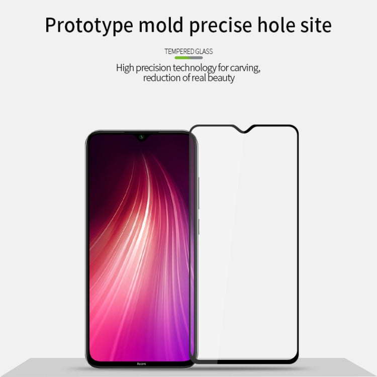 For Xiaomi RedMi Note8 MOFI 9H 2.5D Full Screen Tempered Glass Film(Black) -  by MOFI | Online Shopping South Africa | PMC Jewellery | Buy Now Pay Later Mobicred