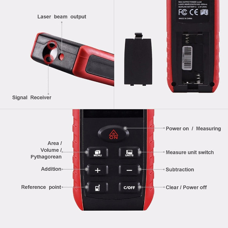 E40 Laser Rangefinder Laser Distance Meter Measuring Device Digital Handheld Tools Module Range 40m Range Finder - Laser Rangefinder by PMC Jewellery | Online Shopping South Africa | PMC Jewellery | Buy Now Pay Later Mobicred