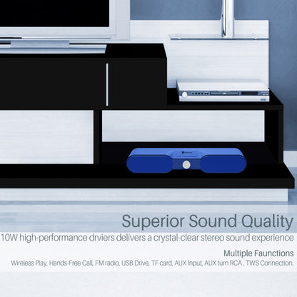 New Rixing NR4017 Portable 10W Stereo Surround Soundbar Bluetooth Speaker with Microphone(Music Melody) - Desktop Speaker by NewRixing | Online Shopping South Africa | PMC Jewellery | Buy Now Pay Later Mobicred