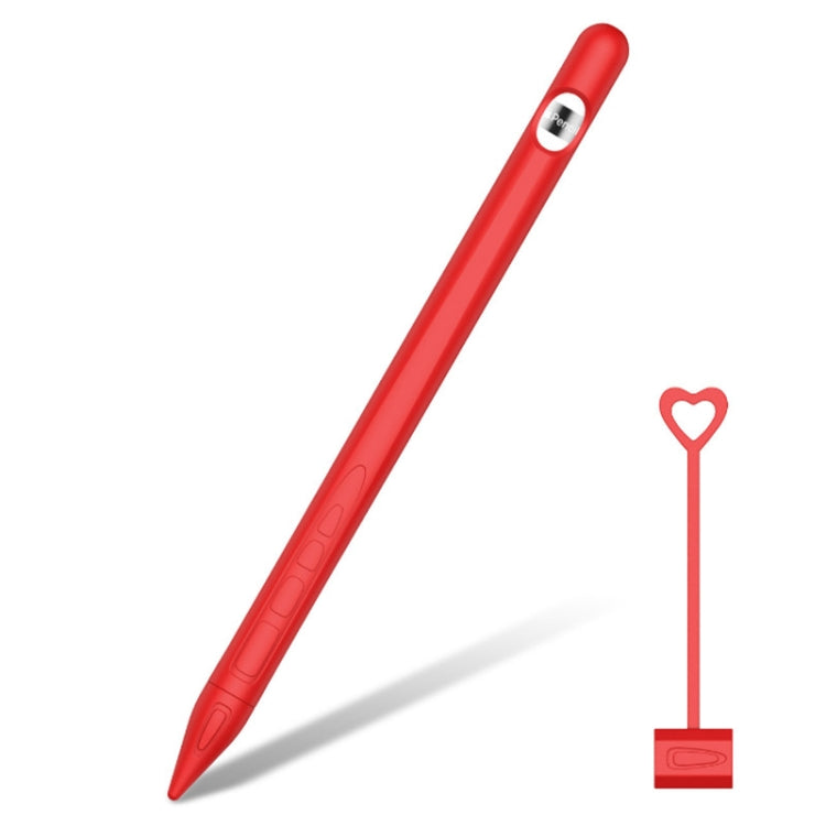 Suitable For Apple Pencil1 Generation StylusTouch Pen Silicone Protective Cover Pen Cap(Red) - Pencil Accessories by PMC Jewellery | Online Shopping South Africa | PMC Jewellery | Buy Now Pay Later Mobicred