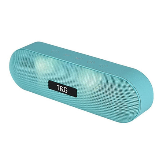 T&G TG148 Portable Stereo Audio Super Bass LED Lantern Pill Wireless Bluetooth Speaker(Green) - Desktop Speaker by T&G | Online Shopping South Africa | PMC Jewellery | Buy Now Pay Later Mobicred