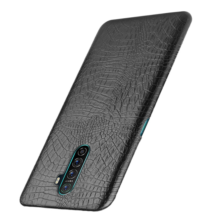 For OPPO Realme X2 Pro / Reno Ace Shockproof Crocodile Texture PC + PU Case(Black) - Realme Cases by PMC Jewellery | Online Shopping South Africa | PMC Jewellery | Buy Now Pay Later Mobicred