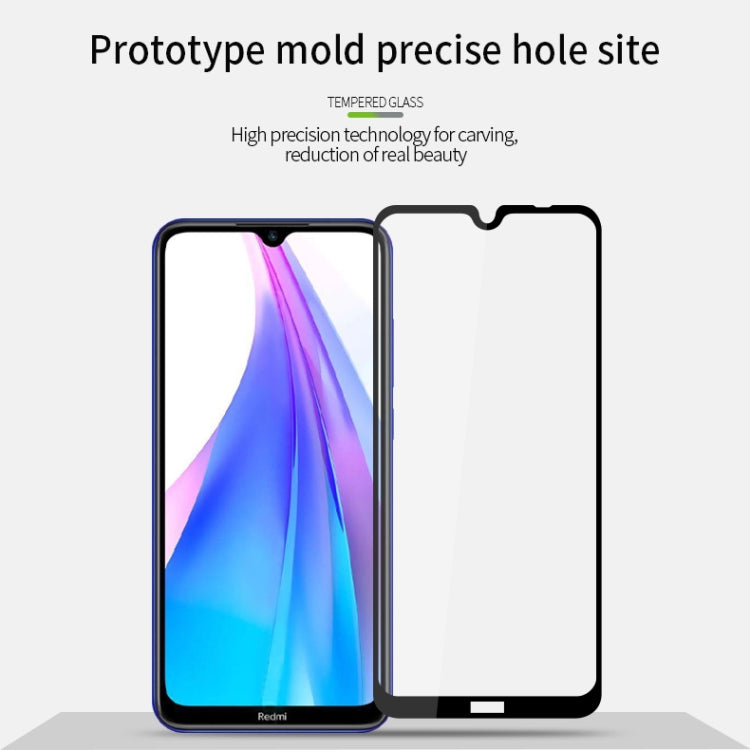 For Xiaomi Redmi Note 8T MOFI 9H 2.5D Full Screen Tempered Glass Film(Black) -  by MOFI | Online Shopping South Africa | PMC Jewellery