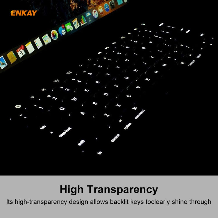 ENKAY TPU Soft Keyboard Protector for MacBook Pro 16 inch A2141 / Pro 13.3 inch A2289 & A2251 & A2338 (2020), US Version - Keyboard Protector by ENKAY | Online Shopping South Africa | PMC Jewellery | Buy Now Pay Later Mobicred