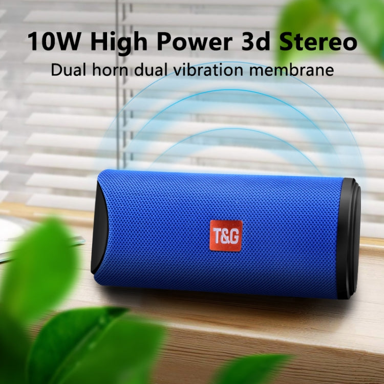 T&G TG113 Portable Bluetooth Speakers Waterproof Stereo Outdoor Loudspeaker MP3 Bass Sound Box with FM Radio(Gray) - Desktop Speaker by T&G | Online Shopping South Africa | PMC Jewellery | Buy Now Pay Later Mobicred