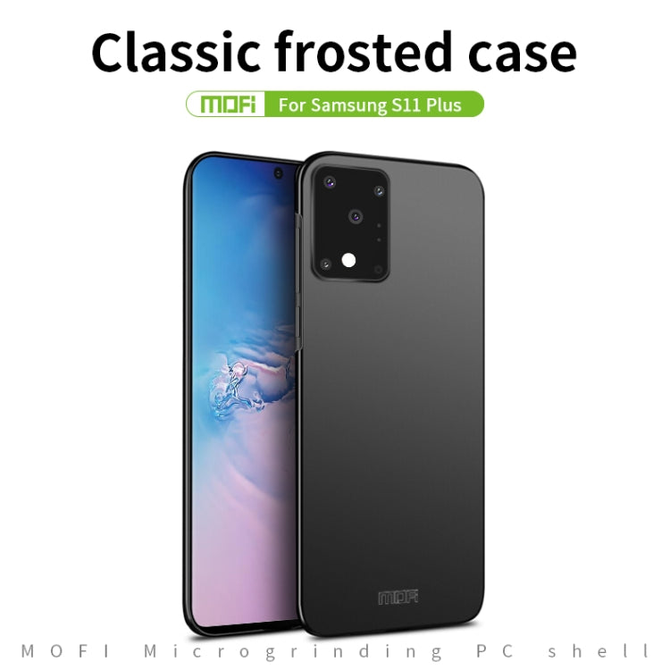 For Galaxy S20 Ultra MOFI Frosted PC Ultra-thin Hard Case(Gold) - Galaxy Phone Cases by MOFI | Online Shopping South Africa | PMC Jewellery