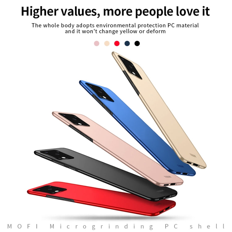 For Galaxy S20 Ultra MOFI Frosted PC Ultra-thin Hard Case(Gold) - Galaxy Phone Cases by MOFI | Online Shopping South Africa | PMC TechLife