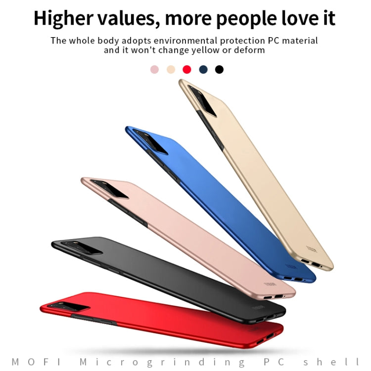 For Galaxy S20 MOFI Frosted PC Ultra-thin Hard Case(Blue) - Galaxy Phone Cases by MOFI | Online Shopping South Africa | PMC TechLife | Buy Now Pay Later Mobicred