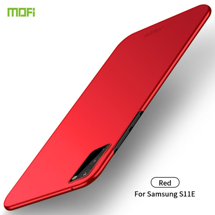 For Galaxy S20 MOFI Frosted PC Ultra-thin Hard Case(Red) - Galaxy Phone Cases by MOFI | Online Shopping South Africa | PMC TechLife