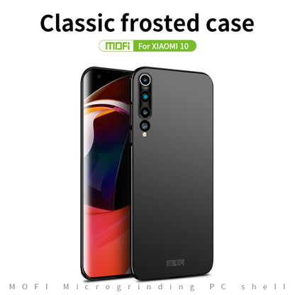 For Xiaomi Mi 10 MOFI Frosted PC Ultra-thin Hard Case(Gold) - Xiaomi Cases by MOFI | Online Shopping South Africa | PMC Jewellery