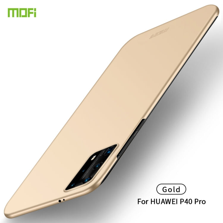 For Huawei P40 Pro MOFI Frosted PC Ultra-thin Hard Case(Gold) - Huawei Cases by MOFI | Online Shopping South Africa | PMC TechLife | Buy Now Pay Later Mobicred