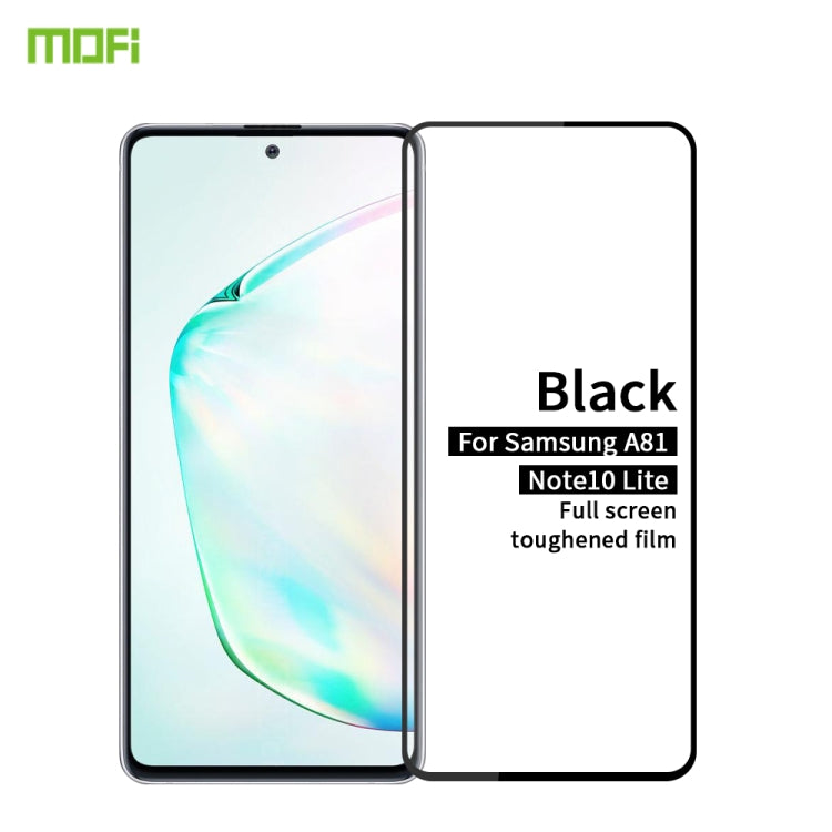 For Galaxy A81 / Note 10 Lite MOFI 9H 2.5D Full Screen Tempered Glass Film(Black) - Galaxy Tempered Glass by MOFI | Online Shopping South Africa | PMC Jewellery