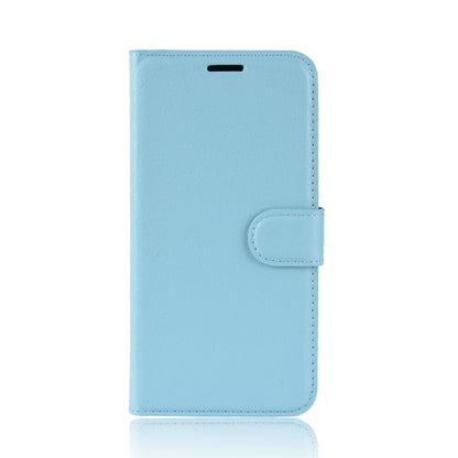 For OPPO Realme C3 (3 Cameras) Litchi Texture Horizontal Flip Protective Case with Holder & Card Slots & Wallet(Blue) - Realme Cases by PMC Jewellery | Online Shopping South Africa | PMC Jewellery | Buy Now Pay Later Mobicred