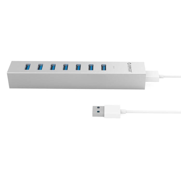 ORICO ASH7-U3 Aluminum Alloy 7 Ports USB 3.0 HUB - USB 3.0 HUB by ORICO | Online Shopping South Africa | PMC Jewellery | Buy Now Pay Later Mobicred