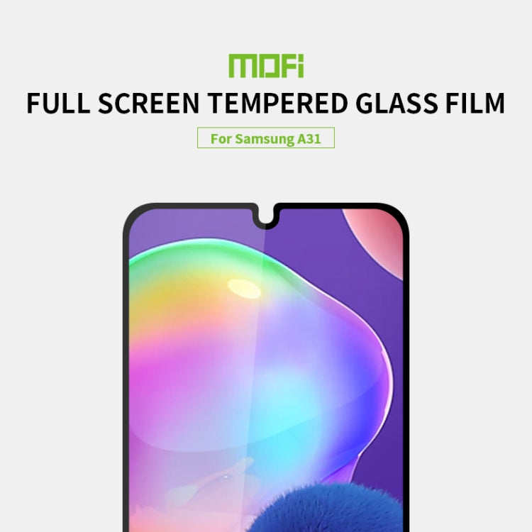 For Galaxy A31 MOFI 9H 2.5D Full Screen Tempered Glass Film(Black) - Galaxy Tempered Glass by MOFI | Online Shopping South Africa | PMC Jewellery