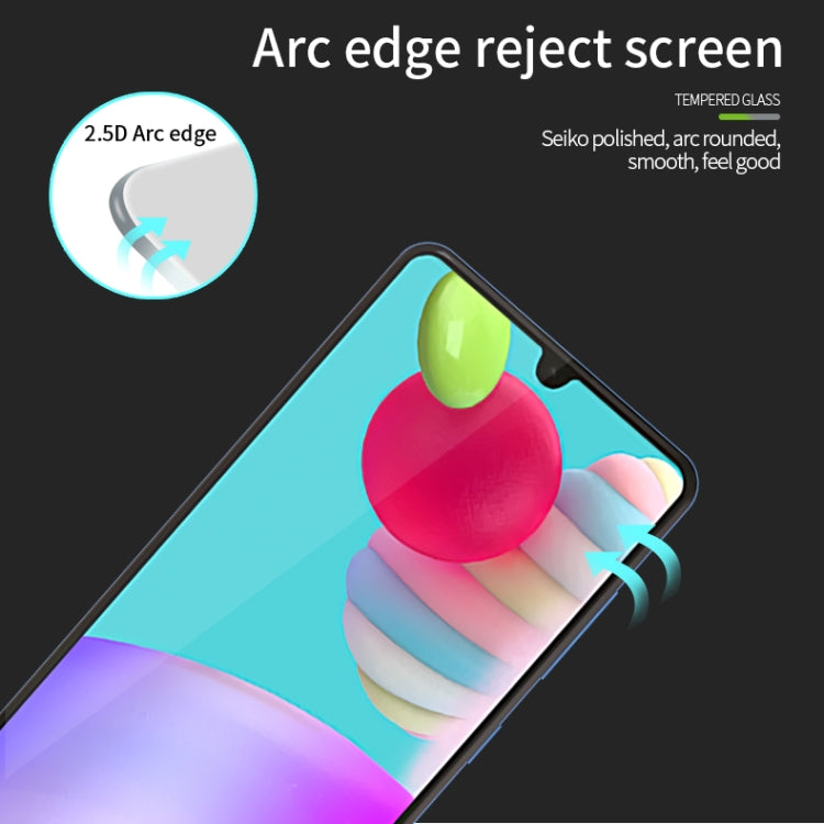 For Galaxy A41 MOFI 9H 2.5D Full Screen Tempered Glass Film(Black) - Galaxy Tempered Glass by MOFI | Online Shopping South Africa | PMC TechLife | Buy Now Pay Later Mobicred