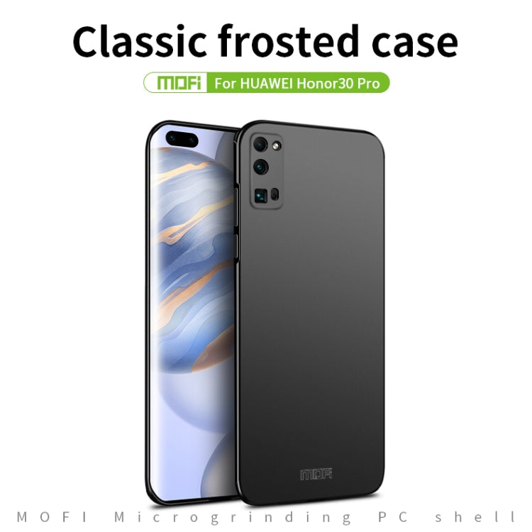 For Huawei Honor 30 Pro MOFI Frosted PC Ultra-thin Hard Case(Black) - Honor Cases by MOFI | Online Shopping South Africa | PMC TechLife | Buy Now Pay Later Mobicred