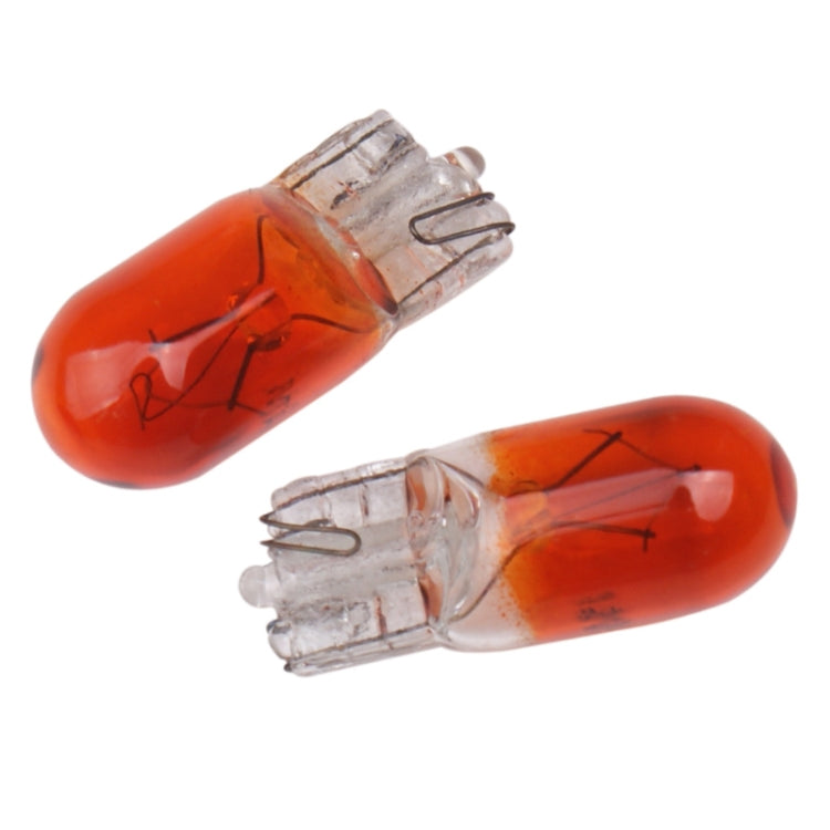 5pcs T10 12v 5w car instrument light reading light(amber) - Instrument Lights by PMC Jewellery | Online Shopping South Africa | PMC Jewellery | Buy Now Pay Later Mobicred