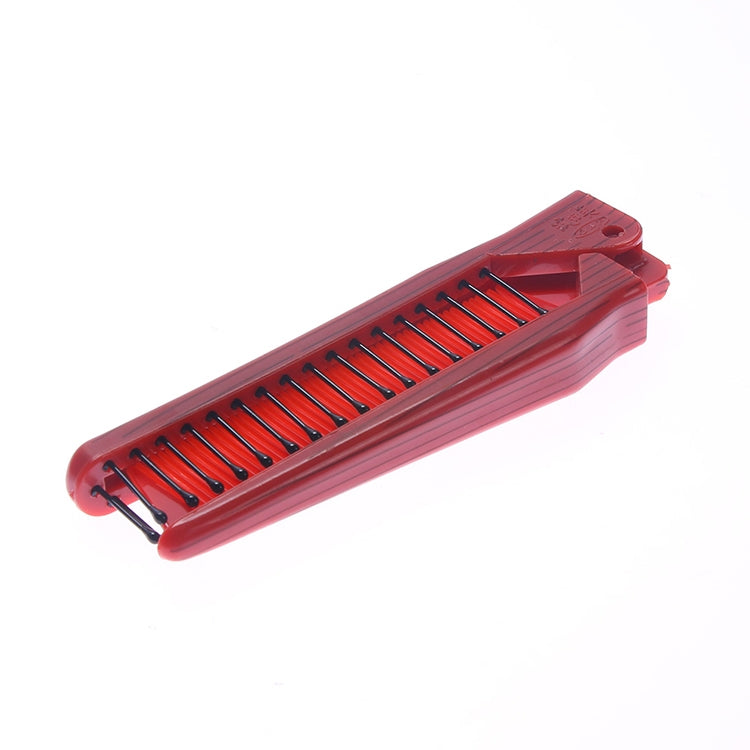 Portable Travel Folding Comb Anti-static Massage Comb(Red Wood Grain) - free shipping - PMC TechLife - Order now!