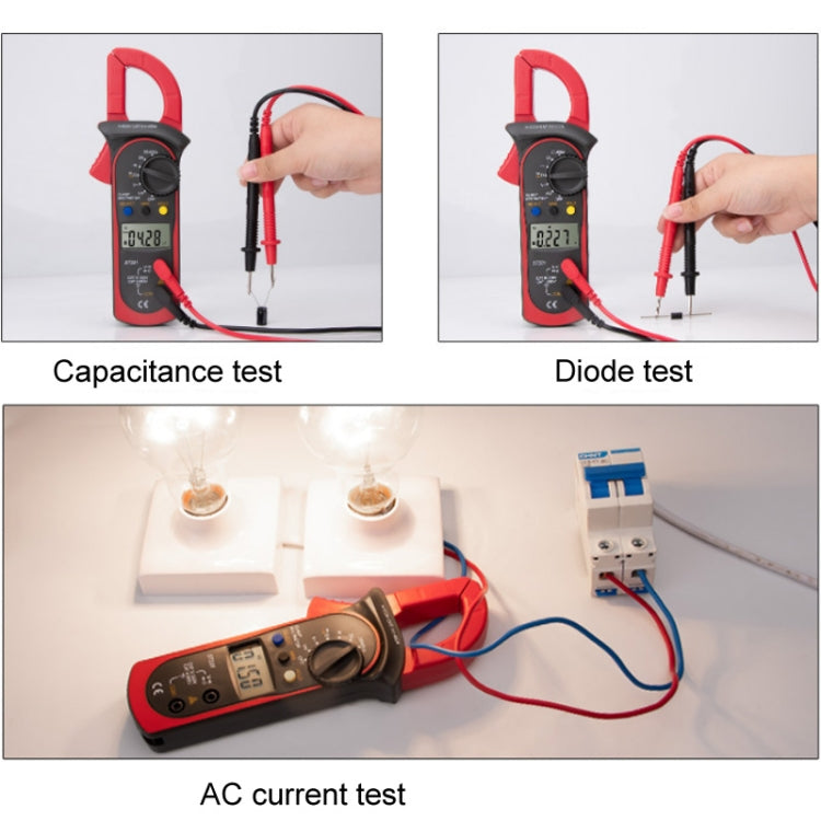 ANENG ST201 AC And DC Digital Clamp Multimeter Voltage And Current Measuring Instrument Tester( Blue) - Digital Multimeter by ANENG | Online Shopping South Africa | PMC Jewellery | Buy Now Pay Later Mobicred