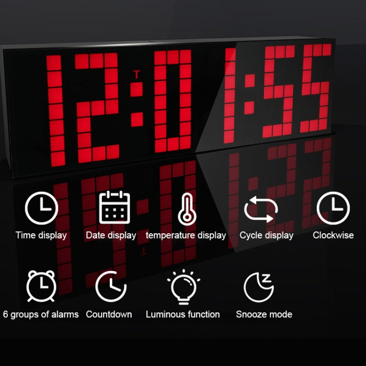Digital Electronic Alarm Clock Creative LED Desk Clock US Plug, Style:4 Digits 7 Segments(Green Light) - Alarm Clocks by PMc TechLife | Online Shopping South Africa | PMc TechLife | Buy Now Pay Later Mobicred