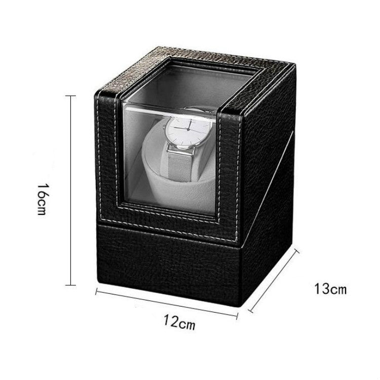Leather Single Watch Box Electric Motor Watch Shaker Automatic Watch Shaker ���US Plug(Brown) - free shipping - PMC TechLife - Order now!
