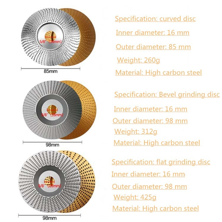 Woodworking Sanding Thorn Disk Angle Grinder Thorn Disk Plastic Grinding Disk Polishing Disk, Style:Bevel(Gold) - Abrasive Tools & Accessories by PMC Jewellery | Online Shopping South Africa | PMC Jewellery | Buy Now Pay Later Mobicred