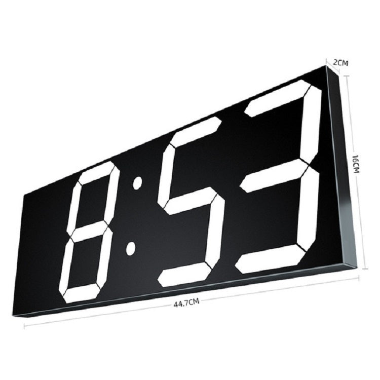 Wall Sticker LED Wall Clock Decorative Clock Creative Acrylic Mirror Clock US Plug, Style:Remote Version Sealed Box(White Font) - Wall Clock by PMc TechLife | Online Shopping South Africa | PMc TechLife | Buy Now Pay Later Mobicred