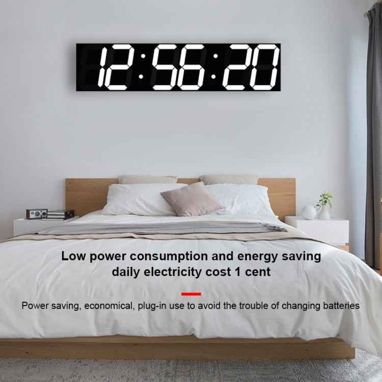 Multifunctional LED Wall Clock Creative Digital Clock, Style:Hollow Remote Control(Red Font) - Wall Clock by PMc TechLife | Online Shopping South Africa | PMc TechLife | Buy Now Pay Later Mobicred