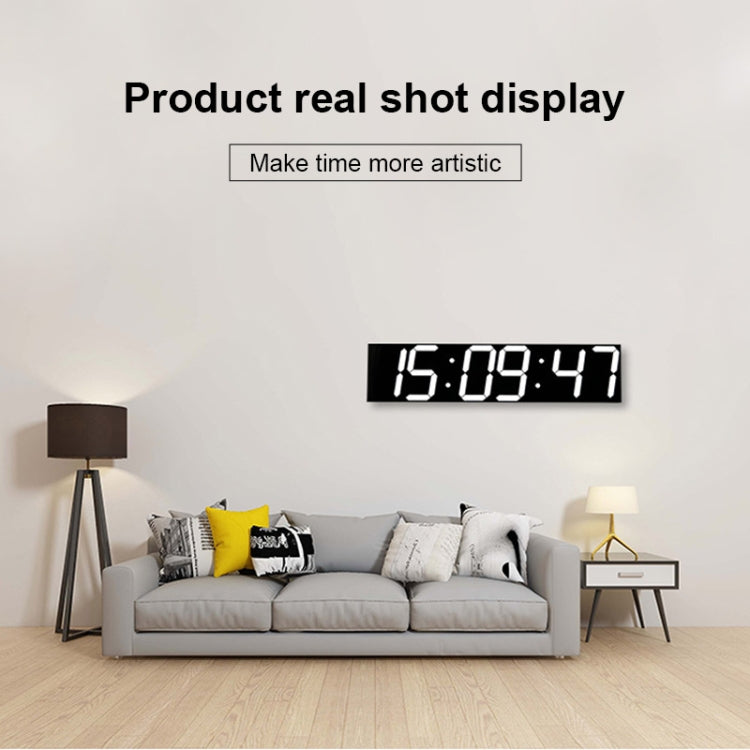 Multifunctional LED Wall Clock Creative Digital Clock, Style:Sealed Box Remote Control(Gold Font) - Wall Clock by PMc TechLife | Online Shopping South Africa | PMc TechLife | Buy Now Pay Later Mobicred