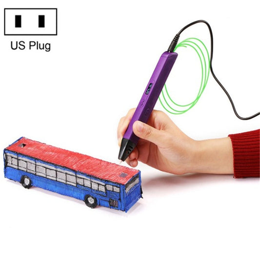 RP800A Childrens Educational Toys 3D Printing Pen, Plug Type:US Plug(Purple) - 3D Printer by PMC Jewellery | Online Shopping South Africa | PMC Jewellery | Buy Now Pay Later Mobicred