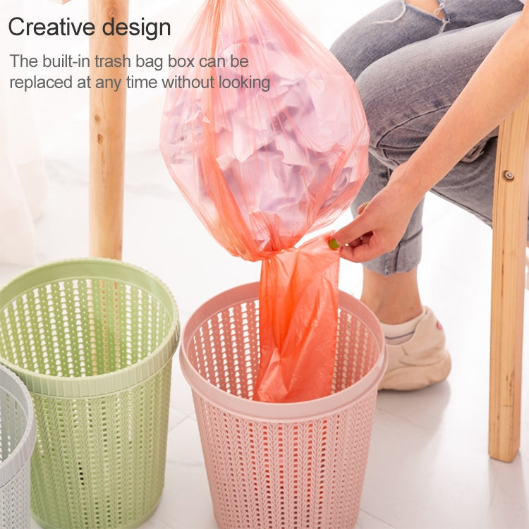 Household Removable Plastic Trash Bin Built-in Trash Bag Box(Blue) - Trash Bin & Bags by PMc TechLife | Online Shopping South Africa | PMc TechLife | Buy Now Pay Later Mobicred