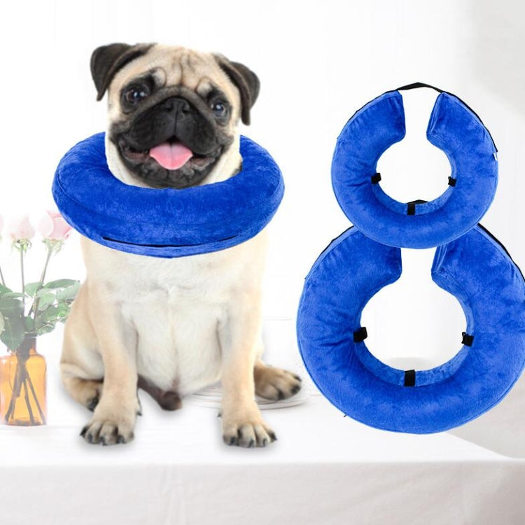 Dog Collar PVC Inflatable Pet Anti-snatch Collar, Size:M(Blue) - Collars by PMC TechLife | Online Shopping South Africa | PMC TechLife