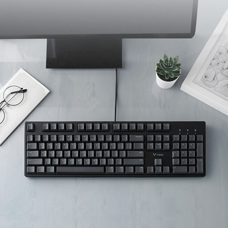 Rapoo V860 Desktop Wired Gaming Mechanical Keyboard, Specifications:104 Keys(Tea Shaft) - free shipping - PMC Jewellery - Order now!