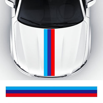 Flag Striped Car Hood Vinyl Sticker Body Decal(Tricolor) - Decorative Sticker by PMC Jewellery | Online Shopping South Africa | PMC Jewellery | Buy Now Pay Later Mobicred