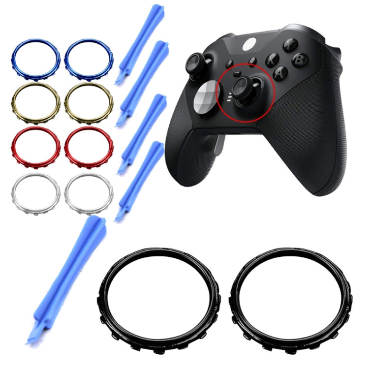 For Xbox One Elite 5pairs 3D Replacement Ring + Screwdriver Handle Accessories, Colour:Black - XBOX Spare Parts by PMC Jewellery | Online Shopping South Africa | PMC Jewellery